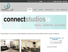 Tablet Screenshot of connectstudiosla.com